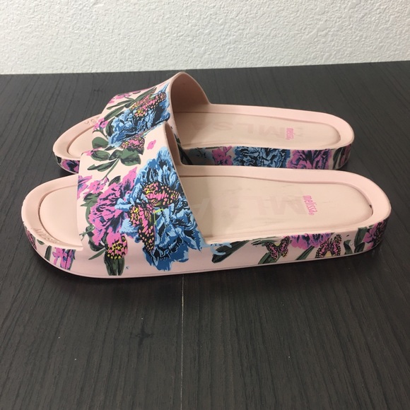 melissa beach slide floral